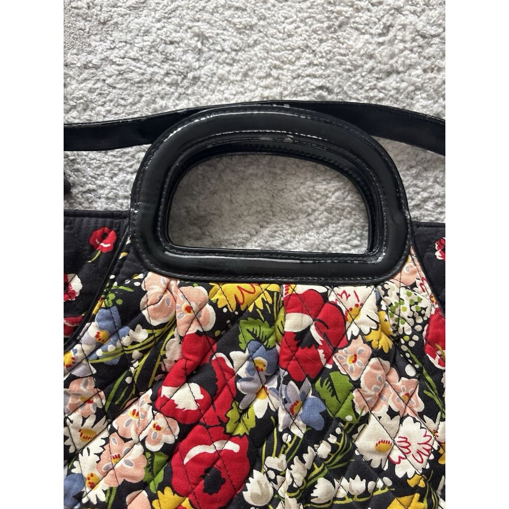 Vera Bradley Black Poppy Fields Quilted Bag - Picture 3 of 5